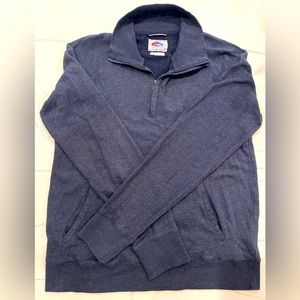Grayers Athletics Mens Navy 1/4 Zip Pullover w Pockets, Size M, Worn Once